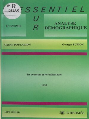 cover image of Analyse démographique